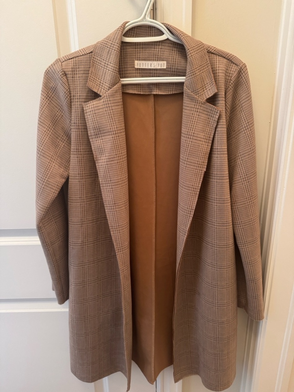 Neutral Camel/Tan Women's Top - Size S